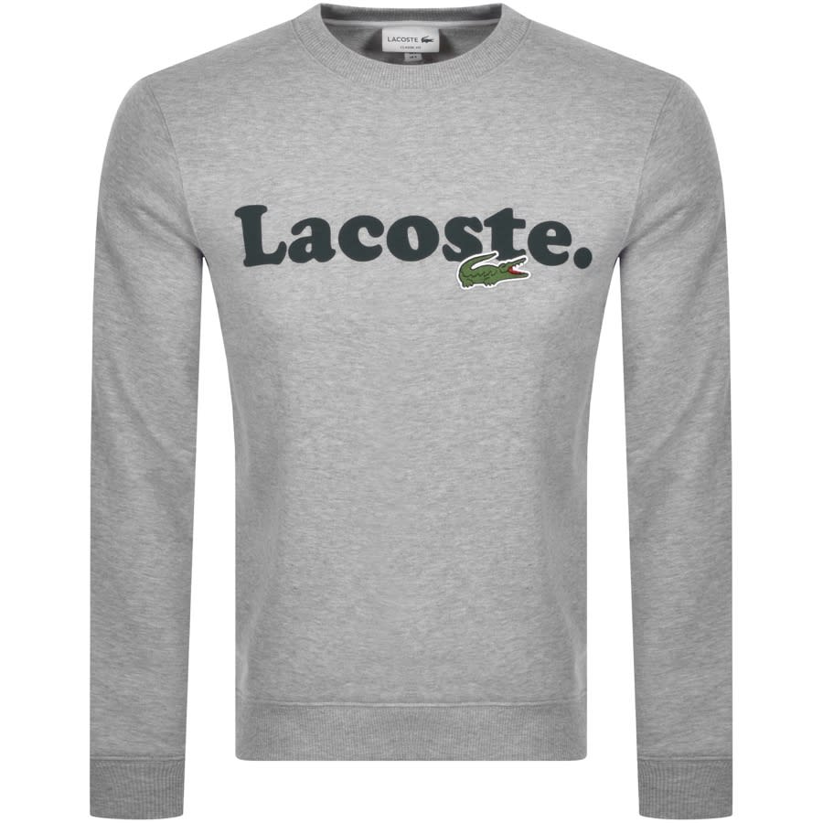 Alternative Image for ProductLacoste Large Crocodile Sweatshirt Grey1
